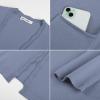 image:imageGRACE KARIN Womens Long Cardigans Trendy Lightweight Knit Blazer Casual Open Front Spring Sweaters with PocketsGrey Blue