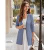 image:imageGRACE KARIN Womens Long Cardigans Trendy Lightweight Knit Blazer Casual Open Front Spring Sweaters with PocketsGrey Blue