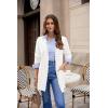 image:imageGRACE KARIN Womens Long Cardigans Trendy Lightweight Knit Blazer Casual Open Front Spring Sweaters with PocketsIvory White