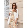 image:imageGRACE KARIN Womens Long Cardigans Trendy Lightweight Knit Blazer Casual Open Front Spring Sweaters with PocketsIvory White