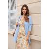 image:imageGRACE KARIN Womens Long Cardigans Trendy Lightweight Knit Blazer Casual Open Front Spring Sweaters with PocketsLight Blue