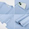image:imageGRACE KARIN Womens Long Cardigans Trendy Lightweight Knit Blazer Casual Open Front Spring Sweaters with PocketsLight Blue