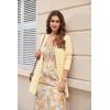 image:imageGRACE KARIN Womens Long Cardigans Trendy Lightweight Knit Blazer Casual Open Front Spring Sweaters with PocketsLight Yellow