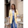 image:imageGRACE KARIN Womens Long Cardigans Trendy Lightweight Knit Blazer Casual Open Front Spring Sweaters with PocketsLight Yellow