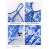 image:imageGRACE KARIN Summer Dresses for Women 2026 Beach Vacation Floral Sundresses Casual Boho Flowy Maxi Clothes with PocketsBlue White Floral