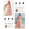 image:imageGRACE KARIN Summer Dresses for Women 2026 Beach Vacation Floral Sundresses Casual Boho Flowy Maxi Clothes with PocketsOrange White Floral