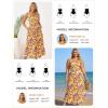 image:imageGRACE KARIN Summer Dresses for Women 2026 Beach Vacation Floral Sundresses Casual Boho Flowy Maxi Clothes with PocketsRose Yellow Floral