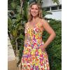 image:imageGRACE KARIN Summer Dresses for Women 2026 Beach Vacation Floral Sundresses Casual Boho Flowy Maxi Clothes with PocketsRose Yellow Floral