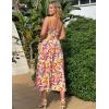 image:imageGRACE KARIN Summer Dresses for Women 2026 Beach Vacation Floral Sundresses Casual Boho Flowy Maxi Clothes with PocketsRose Yellow Floral