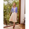 image:imageGRACE KARIN Women Cardigan Sweaters Lightweight Knit Cropped Cardigans Trendy 34 Sleeve Shrug Bolero S3XLMidpurple
