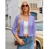 image:imageGRACE KARIN Women Cardigan Sweaters Lightweight Knit Cropped Cardigans Trendy 34 Sleeve Shrug Bolero S3XLMidpurple