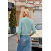 image:imageGRACE KARIN Women Cardigan Sweaters Lightweight Knit Cropped Cardigans Trendy 34 Sleeve Shrug Bolero S3XLSeafoam Blue