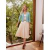 image:imageGRACE KARIN Women Cardigan Sweaters Lightweight Knit Cropped Cardigans Trendy 34 Sleeve Shrug Bolero S3XLSeafoam Blue