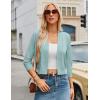 image:imageGRACE KARIN Women Cardigan Sweaters Lightweight Knit Cropped Cardigans Trendy 34 Sleeve Shrug Bolero S3XLSeafoam Blue