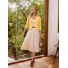 image:imageGRACE KARIN Women Cardigan Sweaters Lightweight Knit Cropped Cardigans Trendy 34 Sleeve Shrug Bolero S3XLYellow