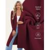 image:imageGRACE KARIN Womens Long Cardigan Trendy Lightweight Knit Dusters Coat V Neck Button Up Sweater Maxi DressBurgundy