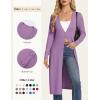 image:imageGRACE KARIN Womens Long Cardigan Trendy Lightweight Knit Dusters Coat V Neck Button Up Sweater Maxi DressPurple