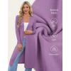 image:imageGRACE KARIN Womens Long Cardigan Trendy Lightweight Knit Dusters Coat V Neck Button Up Sweater Maxi DressPurple