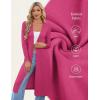 image:imageGRACE KARIN Womens Long Cardigan Trendy Lightweight Knit Dusters Coat V Neck Button Up Sweater Maxi DressRose Red