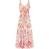 Orange White Floral