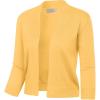 image:imageGRACE KARIN Women Cardigan Sweaters Lightweight Knit Cropped Cardigans Trendy 34 Sleeve Shrug Bolero S3XLYellow