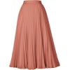 image:imageGRACE KARIN Pleated Midi Skirt for WomenSummer Chiffon Elastic High Waist Knee Length Skirts Swing ALine Boho OutfitsDark Salmon