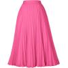 image:imageGRACE KARIN Pleated Midi Skirt for WomenSummer Chiffon Elastic High Waist Knee Length Skirts Swing ALine Boho OutfitsRose Pink