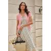 image:imageGRACE KARIN Short Sleeve Cardigan Summer Button up Sweaters for Women Lightweight Crew Neck Casual OutfitsLight Pink1