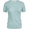 image:imageGRACE KARIN Short Sleeve Cardigan Summer Button up Sweaters for Women Lightweight Crew Neck Casual OutfitsSeafoam Blue