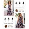 image:imageGRACE KARIN Summer Floral Maxi Dress for Women 2026 Flowy Wedding Guest Dresses Ruffle Sleeve Smocked Sundress with PocketBlack Red Purple