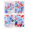 image:imageGRACE KARIN Summer Floral Maxi Dress for Women 2026 Flowy Wedding Guest Dresses Ruffle Sleeve Smocked Sundress with PocketBlue Red
