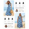 image:imageGRACE KARIN Summer Floral Maxi Dress for Women 2026 Flowy Wedding Guest Dresses Ruffle Sleeve Smocked Sundress with PocketBlue Yellow