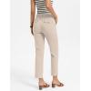 image:imageGRACE KARIN Womens High Waisted Work Pants Business Casual 2026 Ankle Length Office Dress Trousers with PocketsApricot