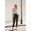 image:imageGRACE KARIN Womens High Waisted Work Pants Business Casual 2026 Ankle Length Office Dress Trousers with PocketsArmy Green