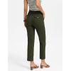 image:imageGRACE KARIN Womens High Waisted Work Pants Business Casual 2026 Ankle Length Office Dress Trousers with PocketsArmy Green