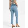 image:imageGRACE KARIN Womens High Waisted Work Pants Business Casual 2026 Ankle Length Office Dress Trousers with PocketsDark Denim