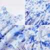 image:imageGRACE KARIN Girls Hawaiian Floral Smocked Dresses Girl Flutter Sleeve Spring Summer Dress Kids Easter Maxi Long DressesBlue Flower