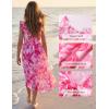image:imageGRACE KARIN Girls Hawaiian Floral Smocked Dresses Girl Flutter Sleeve Spring Summer Dress Kids Easter Maxi Long DressesRose Red