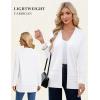 image:imageGRACE KARIN Women Long Cardigan Summer Lightweight Cardigans Long Sleeve V Neck Open Front Sweater 20261white