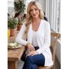 image:imageGRACE KARIN Women Long Cardigan Summer Lightweight Cardigans Long Sleeve V Neck Open Front Sweater 20261white