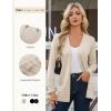 image:imageGRACE KARIN Women Long Cardigan Summer Lightweight Cardigans Long Sleeve V Neck Open Front Sweater 2026Apricot