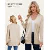 image:imageGRACE KARIN Women Long Cardigan Summer Lightweight Cardigans Long Sleeve V Neck Open Front Sweater 2026Apricot