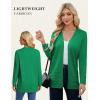 image:imageGRACE KARIN Women Long Cardigan Summer Lightweight Cardigans Long Sleeve V Neck Open Front Sweater 2026Green