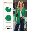 image:imageGRACE KARIN Women Long Cardigan Summer Lightweight Cardigans Long Sleeve V Neck Open Front Sweater 2026Green