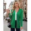 image:imageGRACE KARIN Women Long Cardigan Summer Lightweight Cardigans Long Sleeve V Neck Open Front Sweater 2026Green