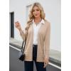 image:imageGRACE KARIN Women Long Cardigan Summer Lightweight Cardigans Long Sleeve V Neck Open Front Sweater 2026Khaki