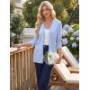 image:imageGRACE KARIN Women Long Cardigan Summer Lightweight Cardigans Long Sleeve V Neck Open Front Sweater 2026Light Blue