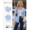 image:imageGRACE KARIN Women Long Cardigan Summer Lightweight Cardigans Long Sleeve V Neck Open Front Sweater 2026Light Blue