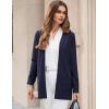 image:imageGRACE KARIN Women Long Cardigan Summer Lightweight Cardigans Long Sleeve V Neck Open Front Sweater 2026Navy Blue