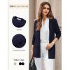 image:imageGRACE KARIN Women Long Cardigan Summer Lightweight Cardigans Long Sleeve V Neck Open Front Sweater 2026Navy Blue